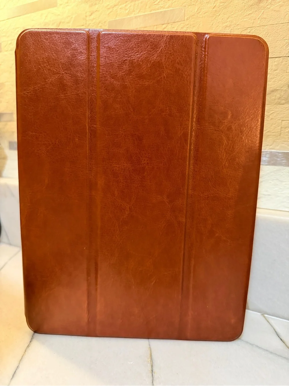 Tablet Folio Case - Brown Leather Smart Cover